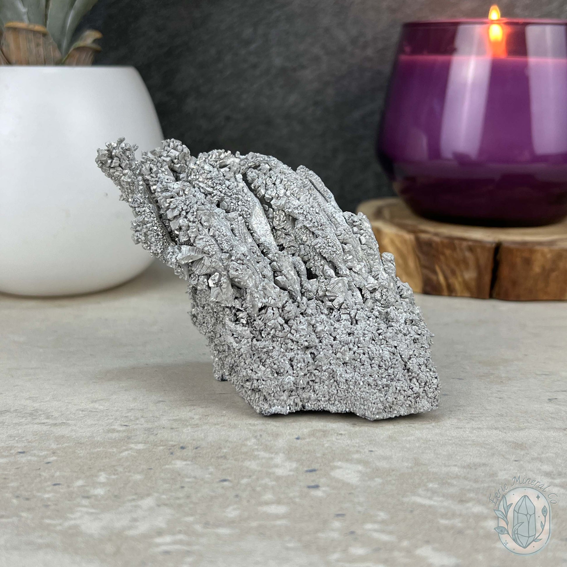 Natural Raw Silver Magnesium Mineral Specimen