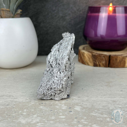 Natural Raw Silver Magnesium Mineral Specimen