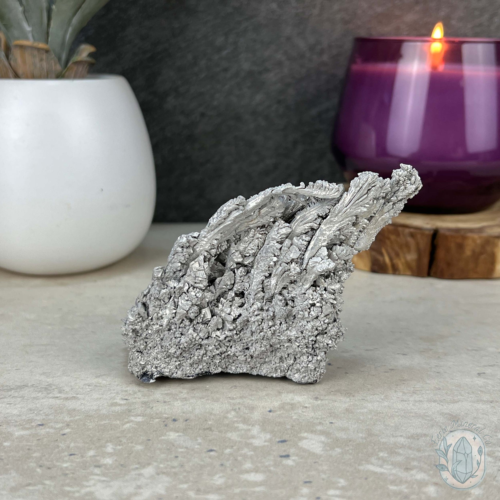 Natural Raw Silver Magnesium Mineral Specimen