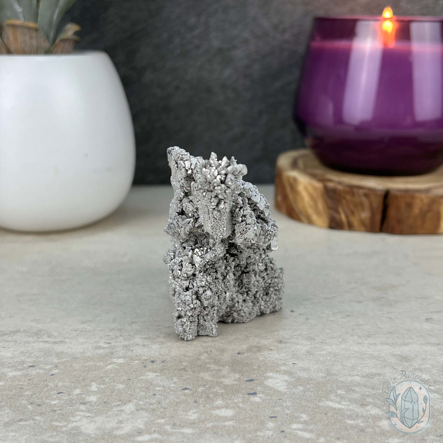 Natural Raw Silver Magnesium Mineral Specimen