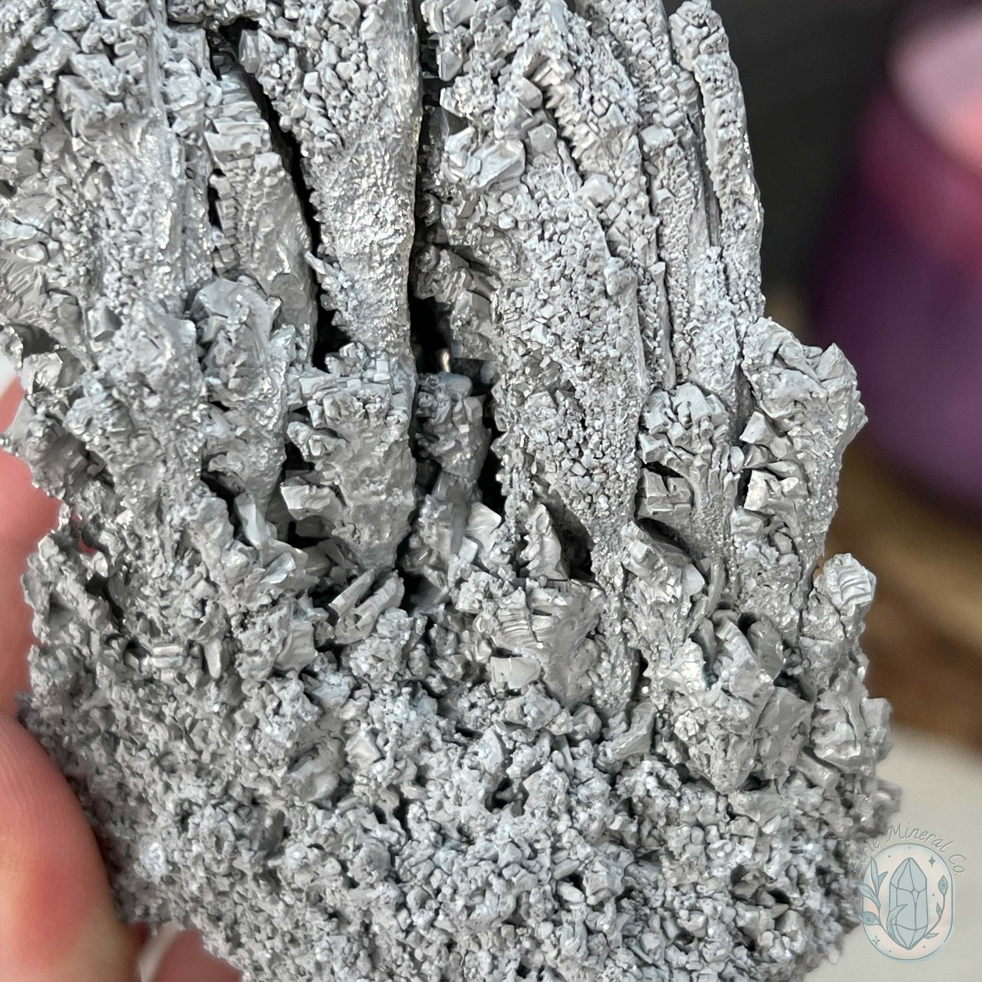 Natural Raw Silver Magnesium Mineral Specimen