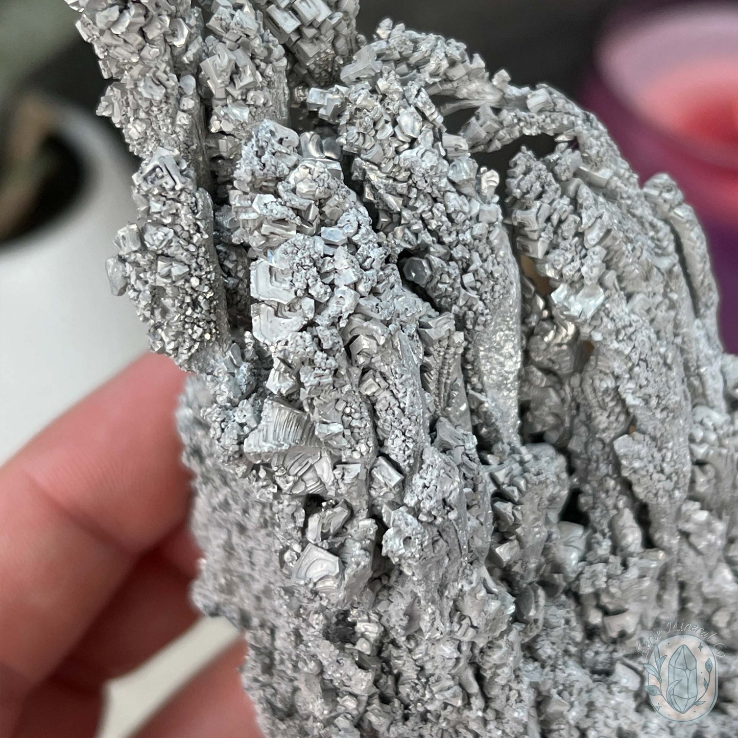 Natural Raw Silver Magnesium Mineral Specimen