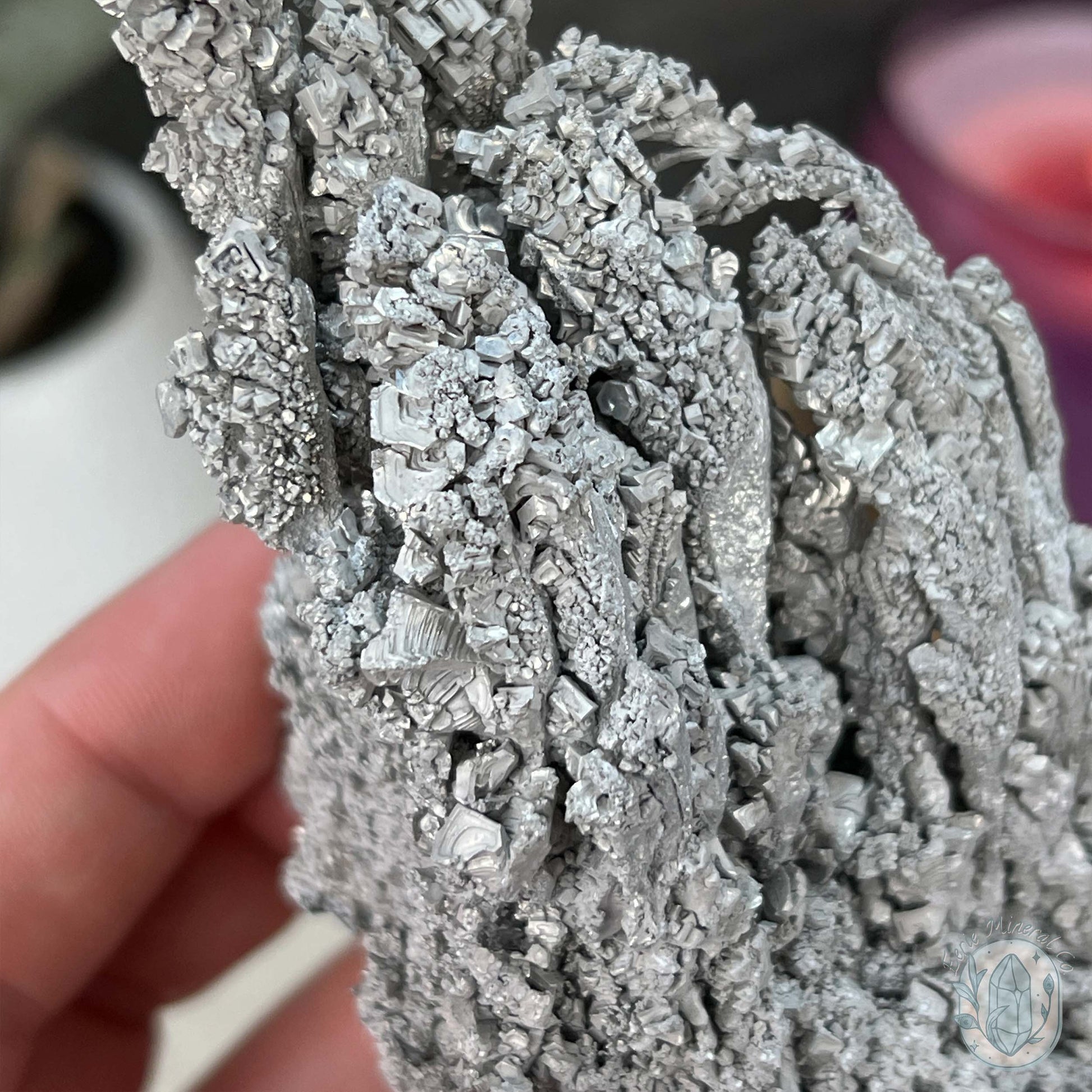 Natural Raw Silver Magnesium Mineral Specimen