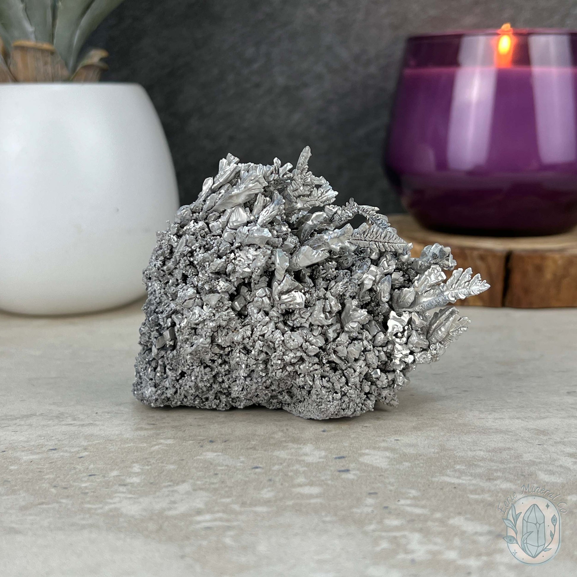 Natural Raw Silver Magnesium Mineral Specimen