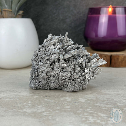 Natural Raw Silver Magnesium Mineral Specimen
