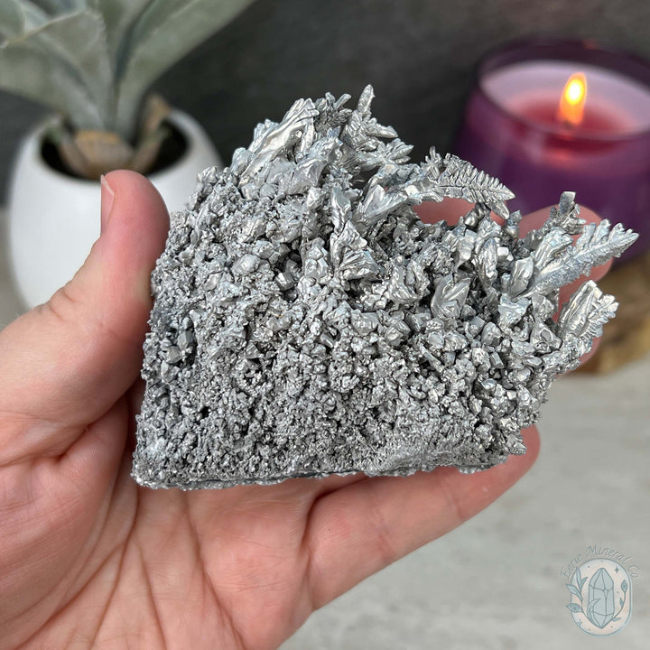 Natural Raw Silver Magnesium Mineral Specimen