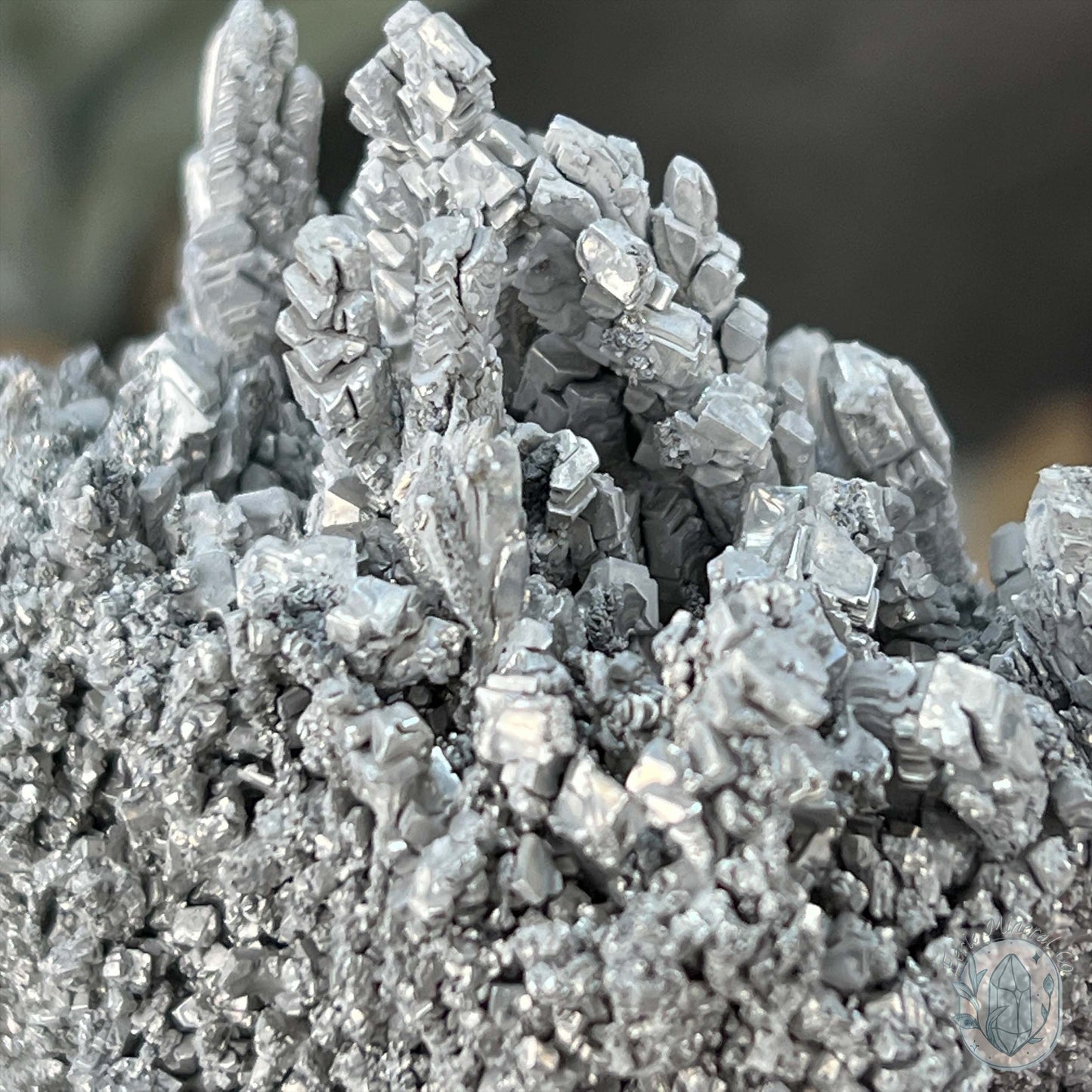 Raw Silver Magnesium Mineral Display Specimen