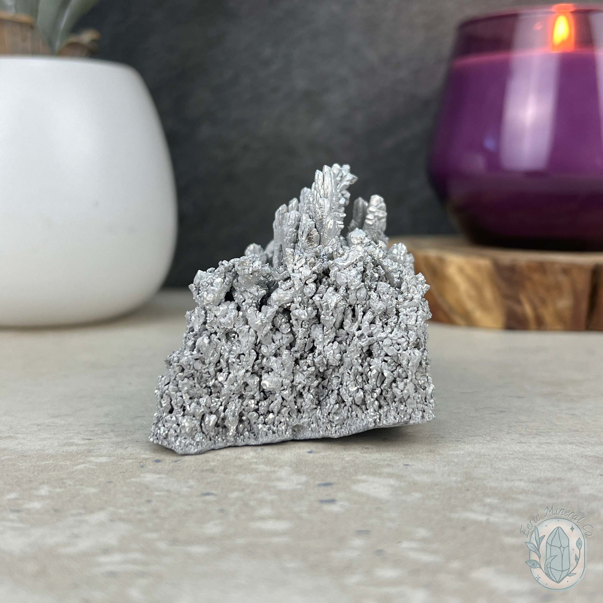Raw Silver Magnesium Mineral Display Specimen