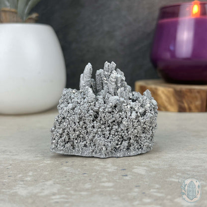Raw Silver Magnesium Mineral Display Specimen