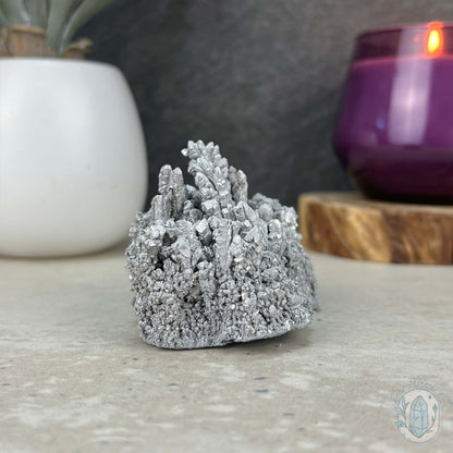 Raw Silver Magnesium Mineral Display Specimen