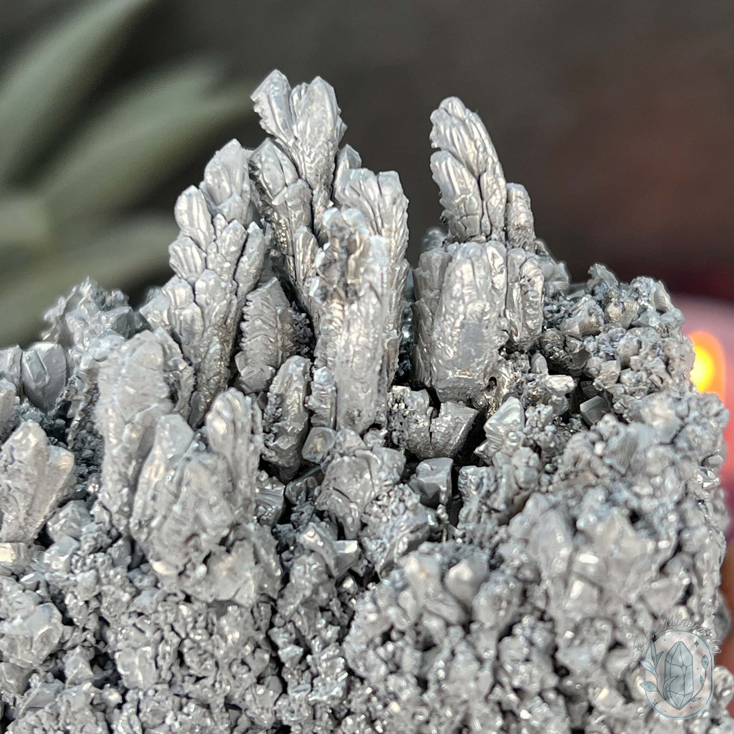 Raw Silver Magnesium Mineral Display Specimen