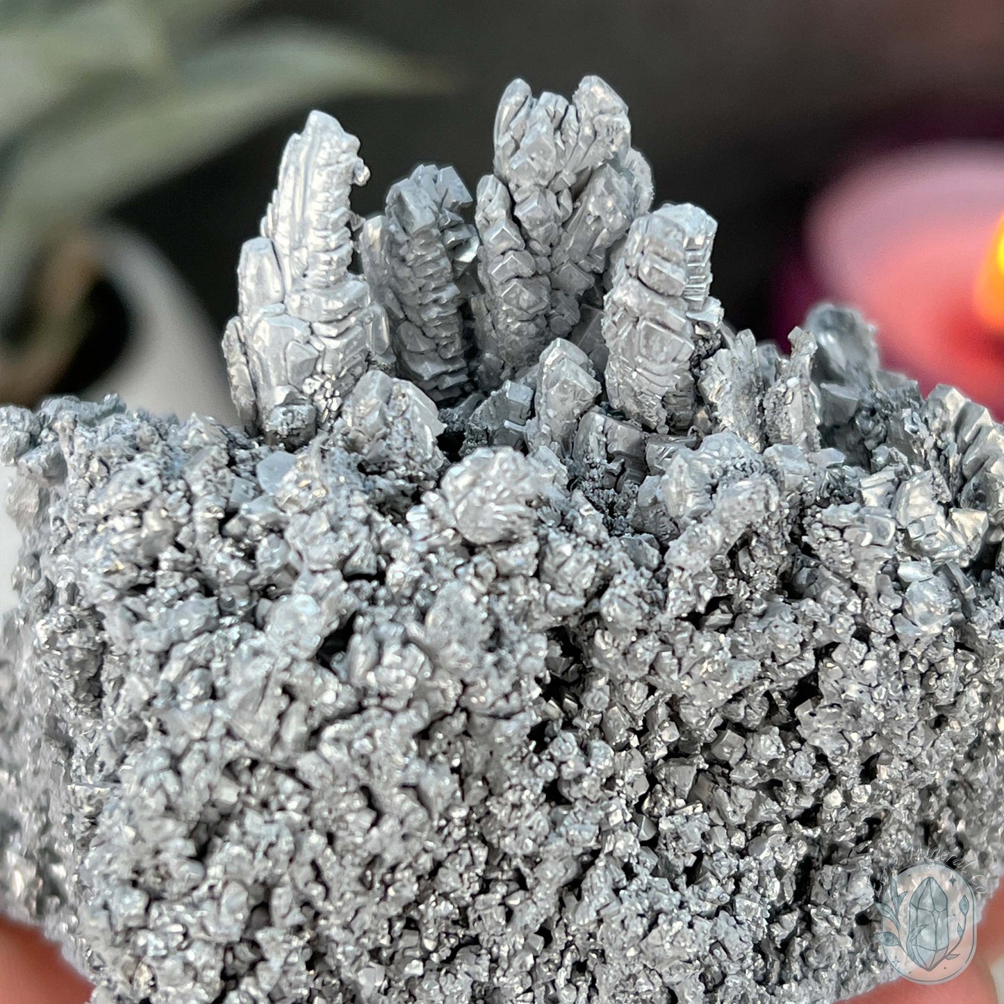 Raw Silver Magnesium Mineral Display Specimen