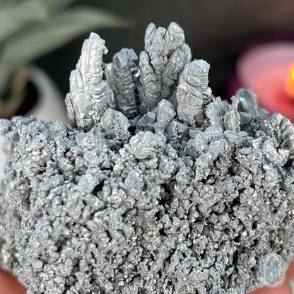 Raw Silver Magnesium Mineral Display Specimen