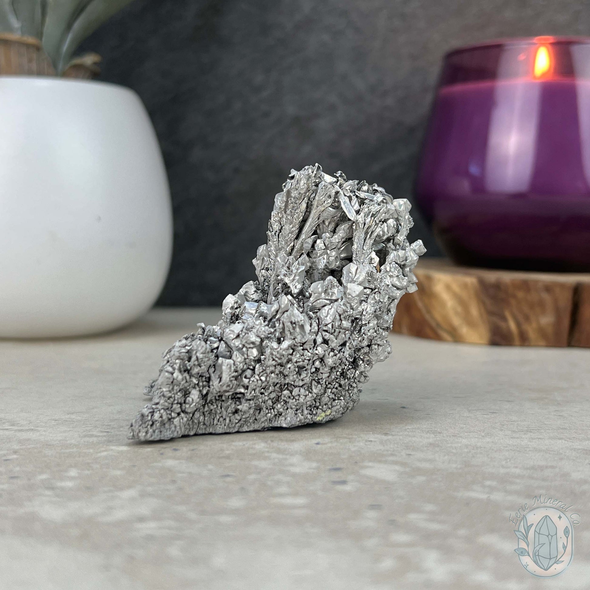 Raw Silver Magnesium Mineral Display Specimen