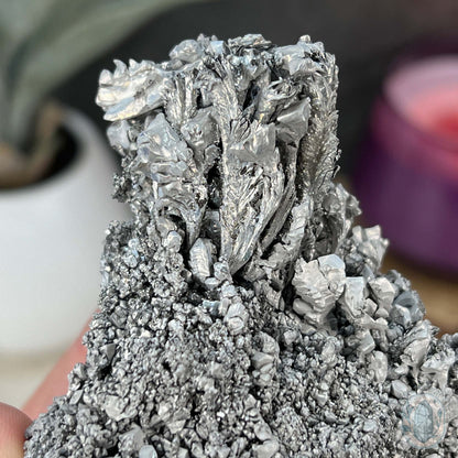 Raw Silver Magnesium Mineral Display Specimen
