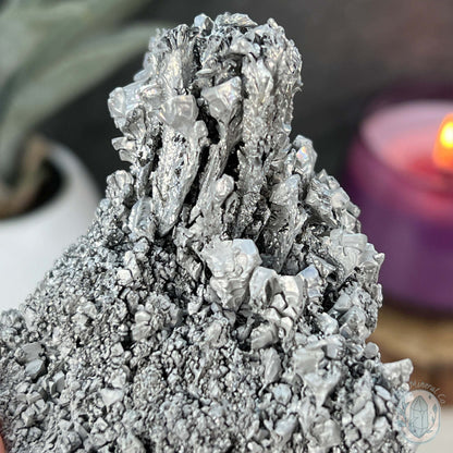 Raw Silver Magnesium Mineral Display Specimen