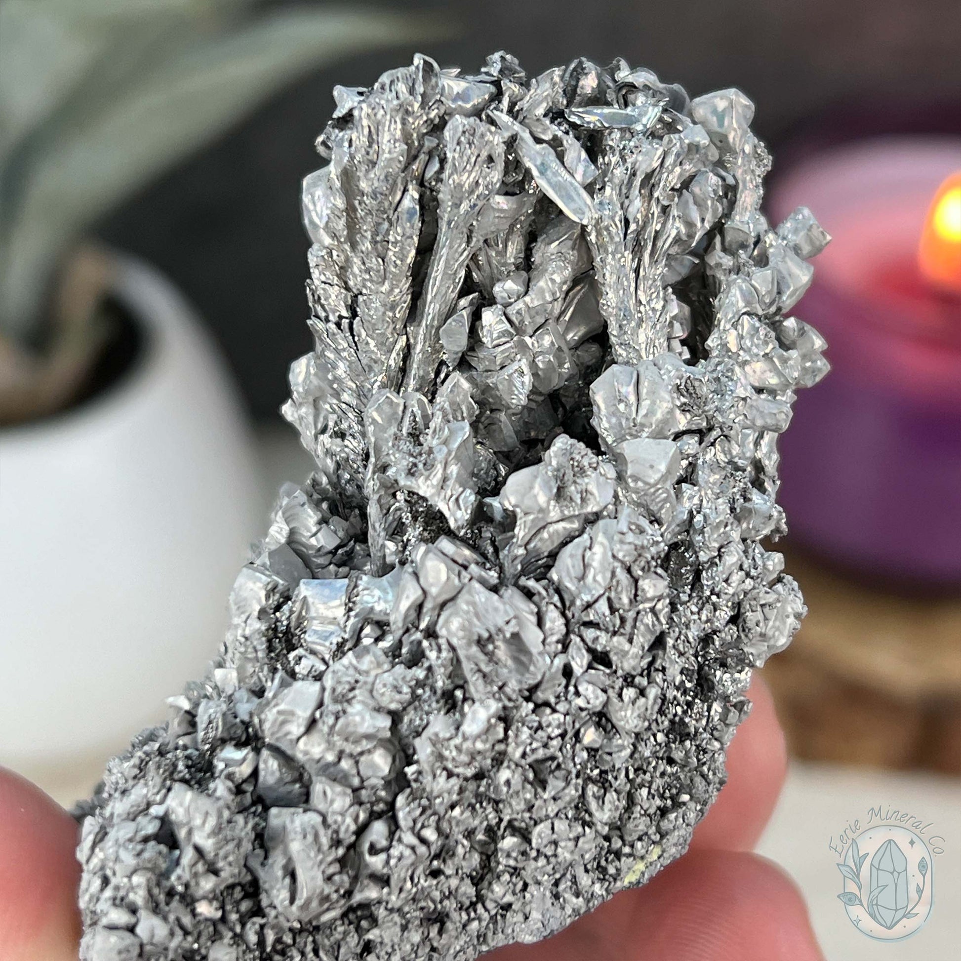 Raw Silver Magnesium Mineral Display Specimen