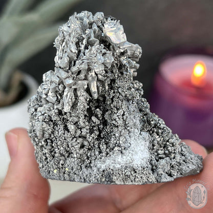 Raw Silver Magnesium Mineral Display Specimen