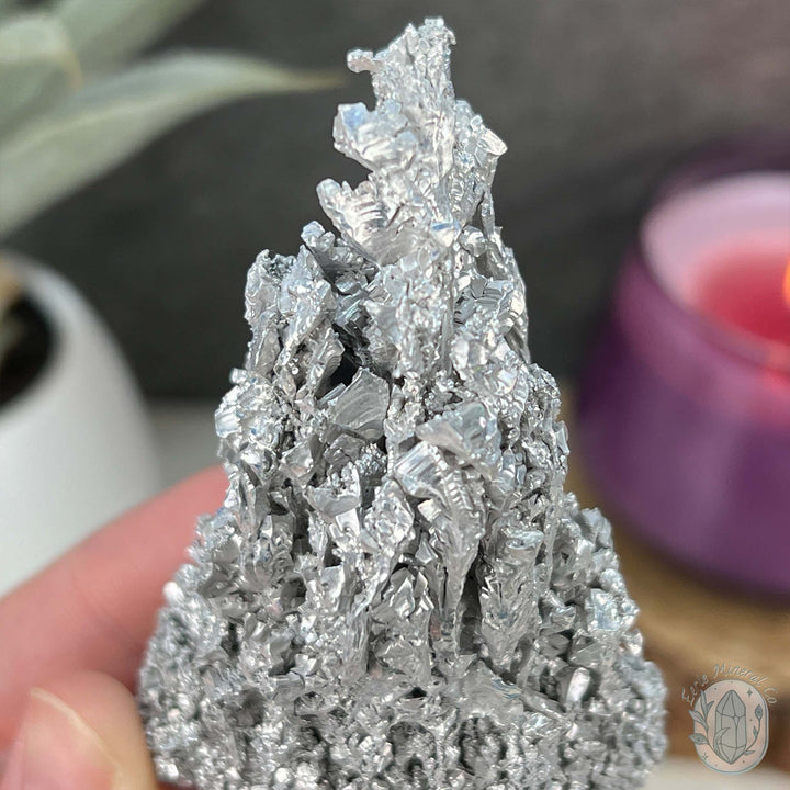 Raw Silver Magnesium Mineral Display Specimen