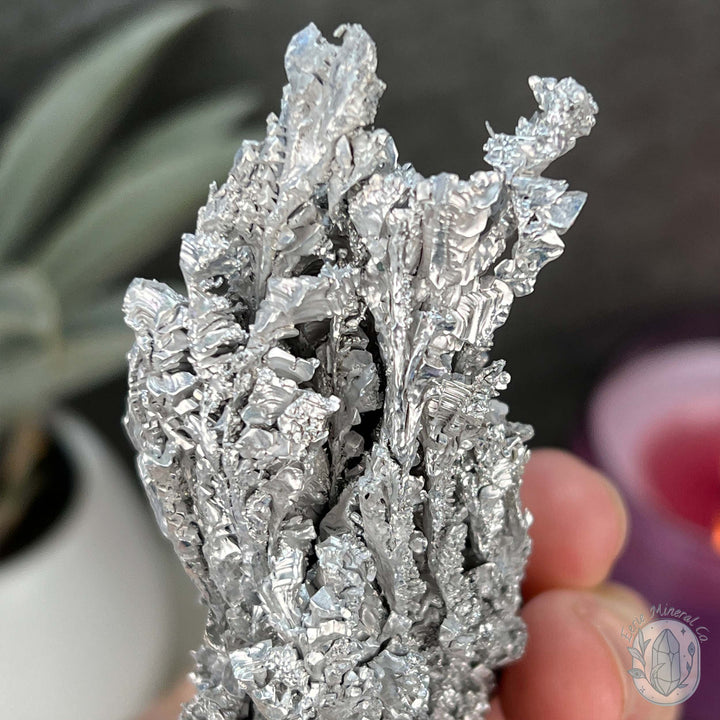 Raw Silver Magnesium Mineral Display Specimen