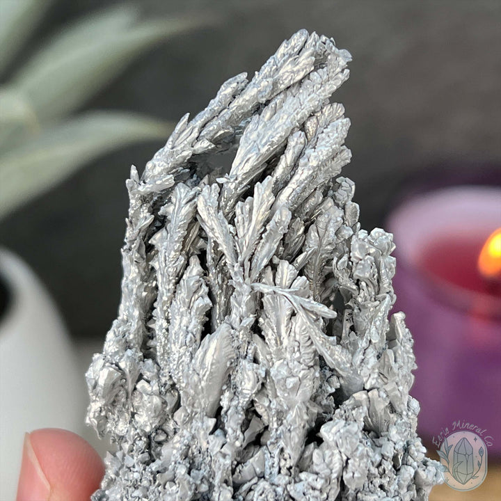 Raw Silver Magnesium Mineral Display Specimen