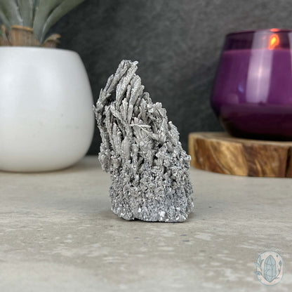 Raw Silver Magnesium Mineral Display Specimen