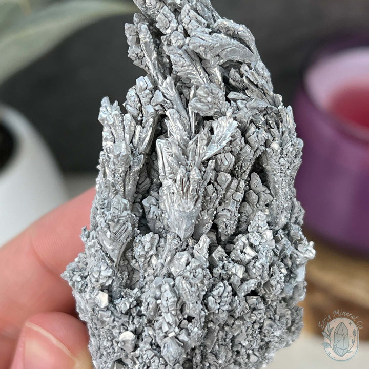 Raw Silver Magnesium Mineral Display Specimen