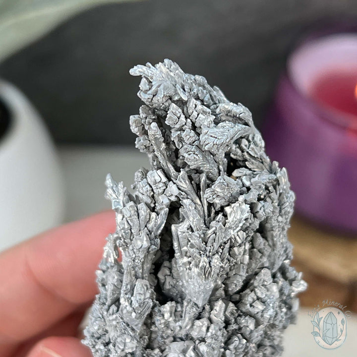 Raw Silver Magnesium Mineral Display Specimen