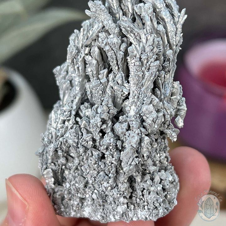 Raw Silver Magnesium Mineral Display Specimen