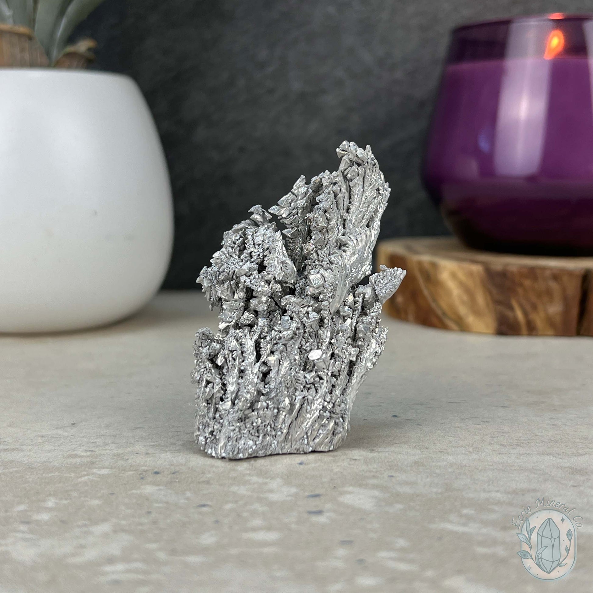 Raw Silver Magnesium Mineral Display Specimen
