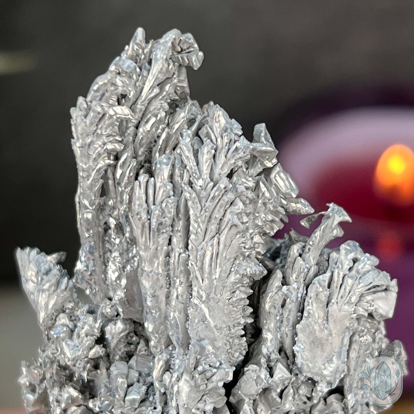 Raw Silver Magnesium Mineral Display Specimen