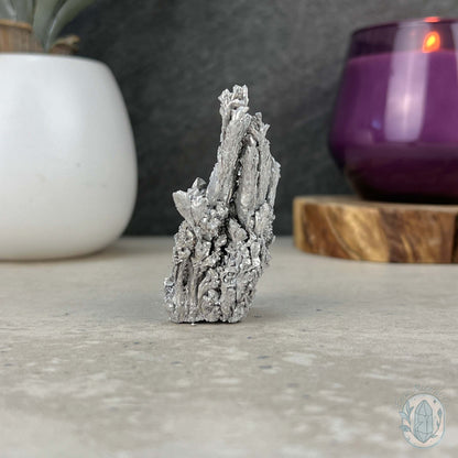Raw Silver Magnesium Mineral Display Specimen