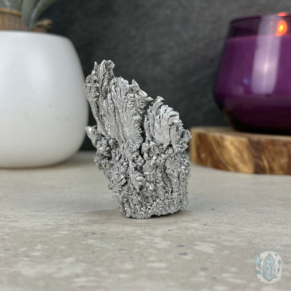 Raw Silver Magnesium Mineral Display Specimen