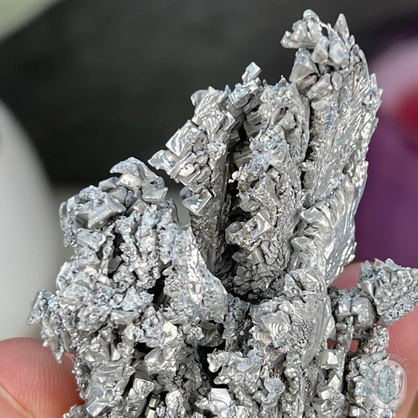 Raw Silver Magnesium Mineral Display Specimen