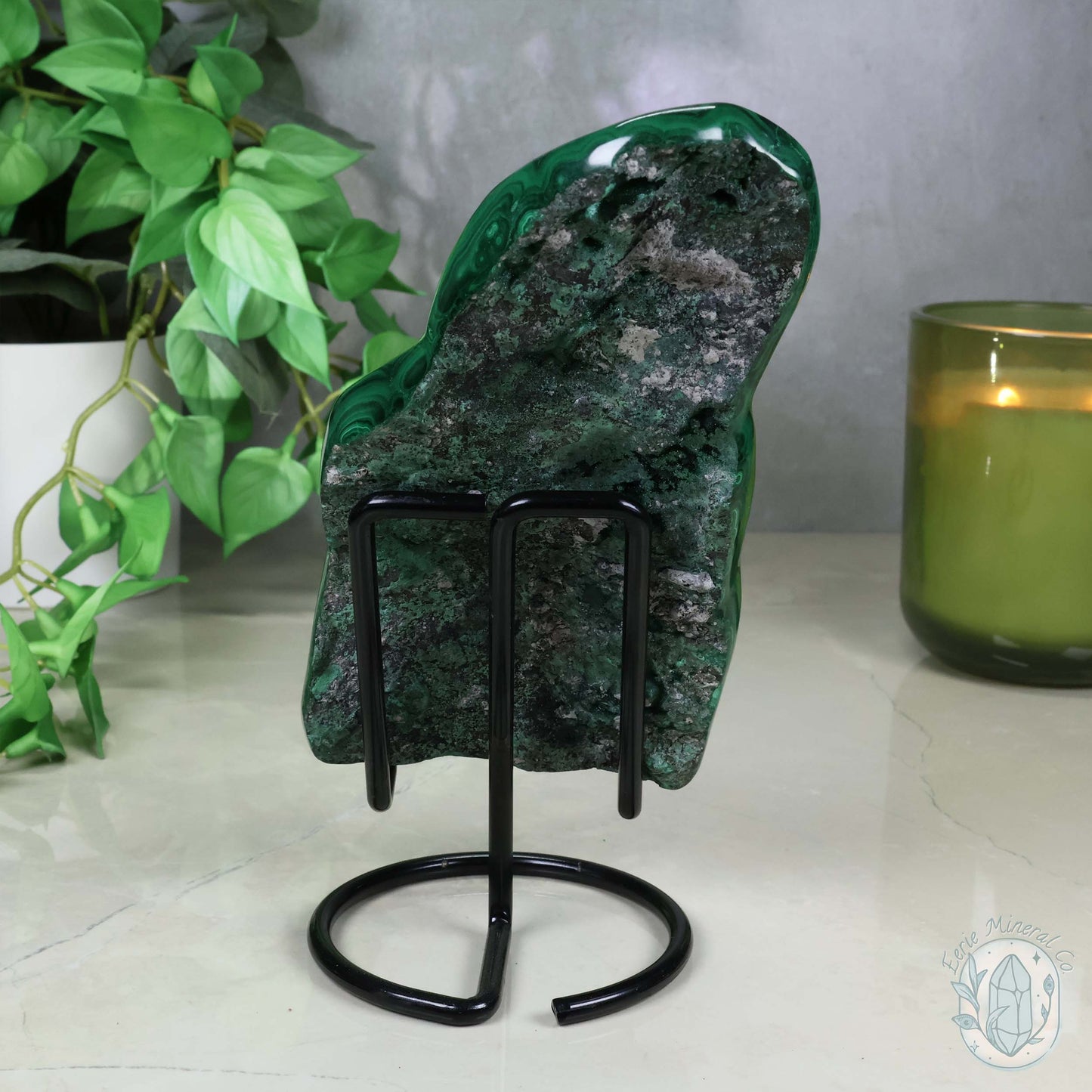 Polished Natural Malachite Freeform