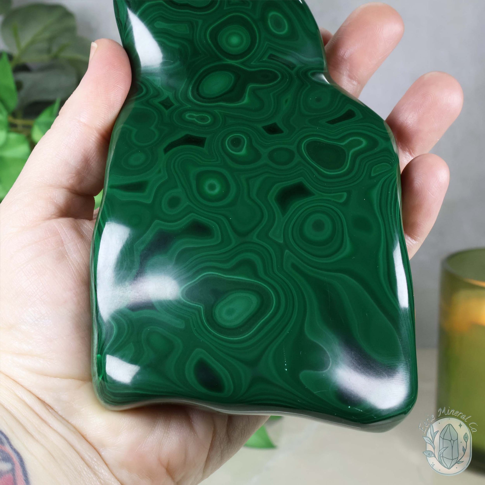 Polished Natural Malachite Freeform