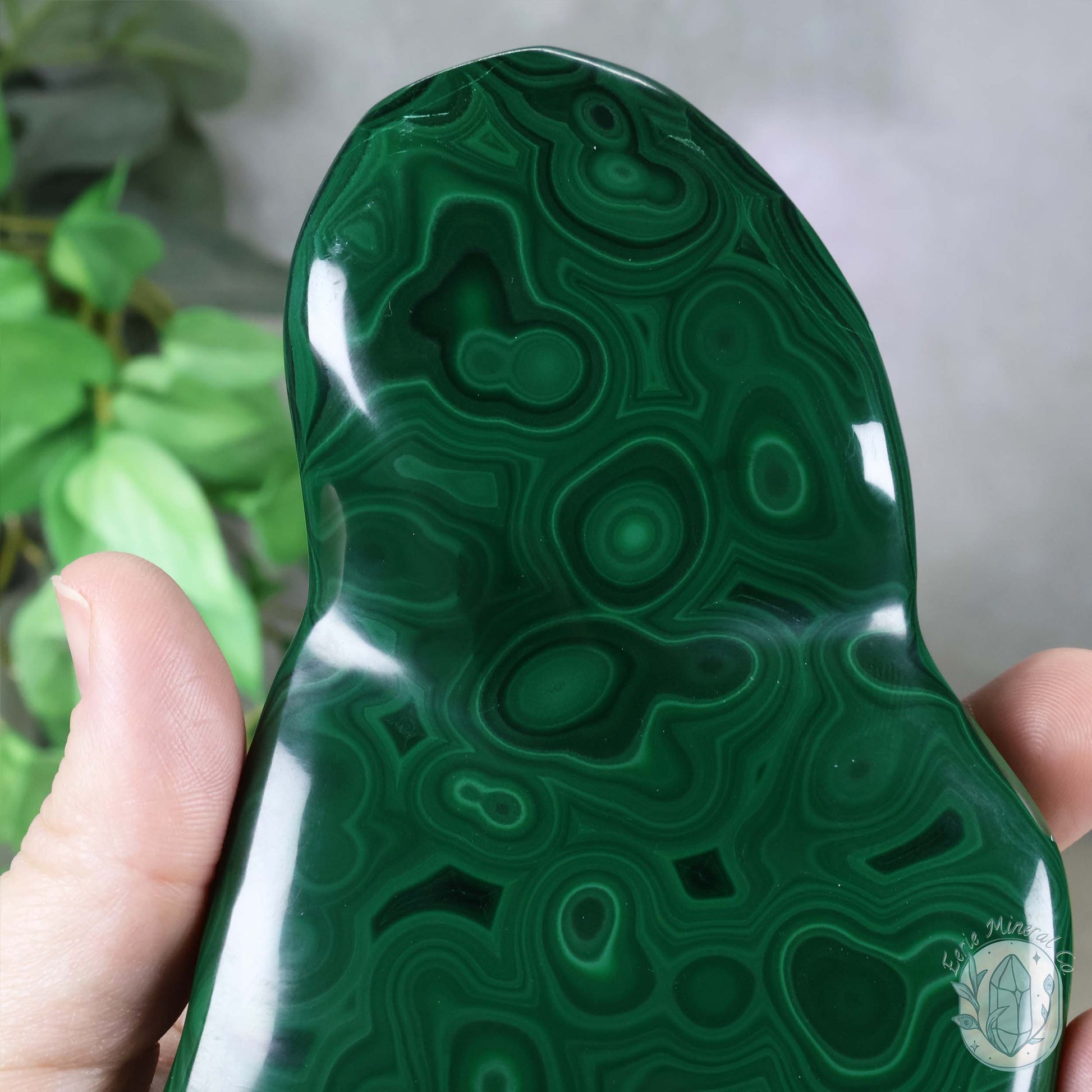 Polished Natural Malachite Freeform