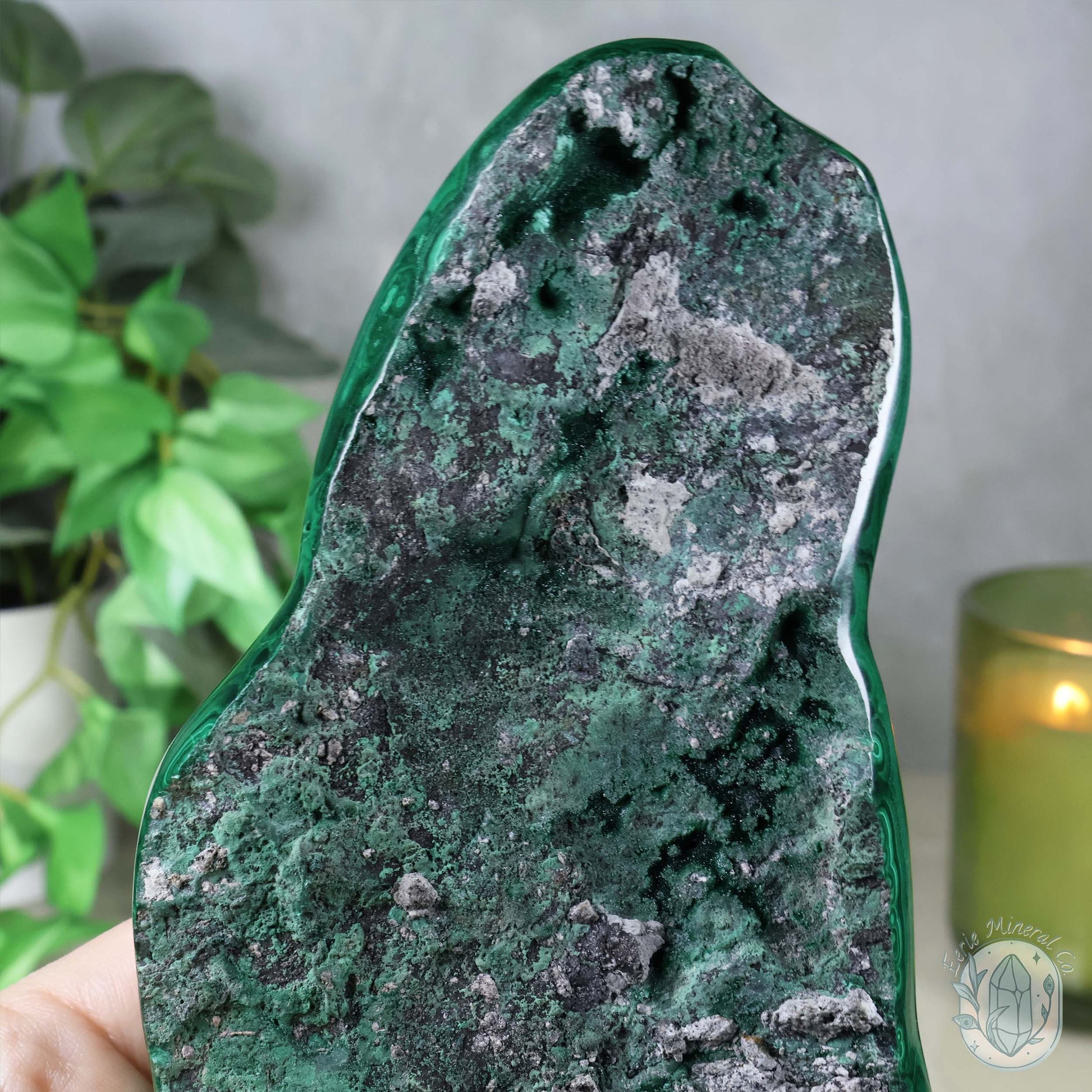 Polished Natural Malachite Freeform