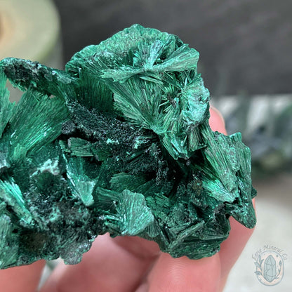 Natural Silky Fibrous Malachite Specimen