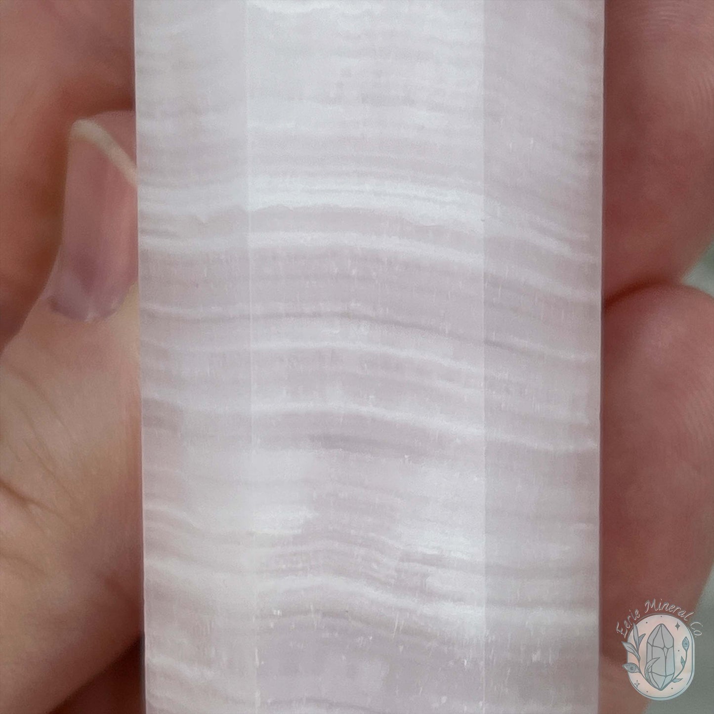 UV Reactive Pink Mangano Calcite Agate Towers
