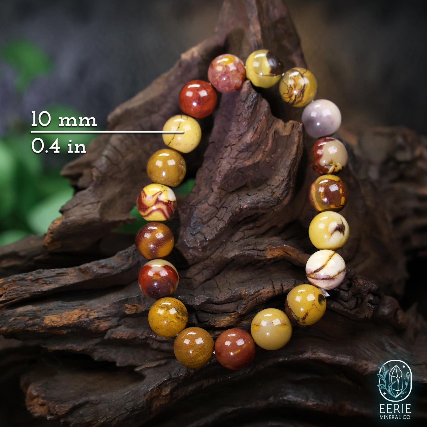 Mookaite Beaded Boho Stackable Stretch Bracelet