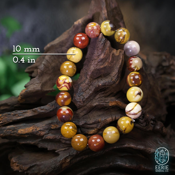 Mookaite Beaded Boho Stackable Stretch Bracelet