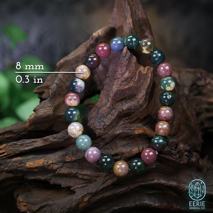 Ocean Jasper Beaded Boho Stretch Bracelet