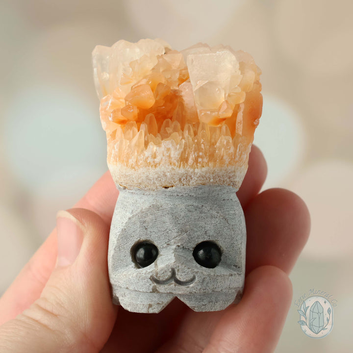 Orange Calcite Stalactite Crystal Cuties