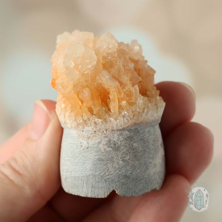 Orange Calcite Stalactite Crystal Cuties