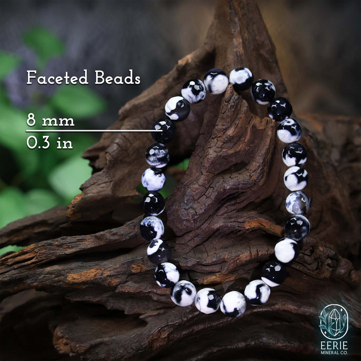 Orca Agate Gemstone Beaded Boho Stretch Bracelet