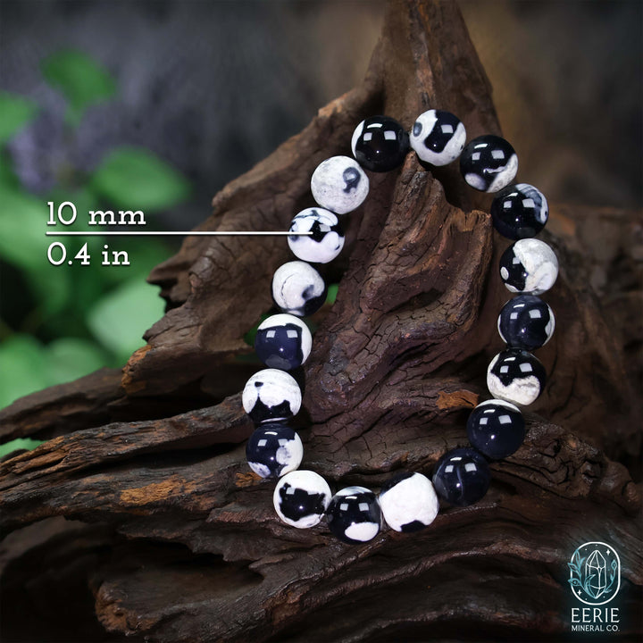 Orca Agate Gemstone Beaded Boho Stretch Bracelet