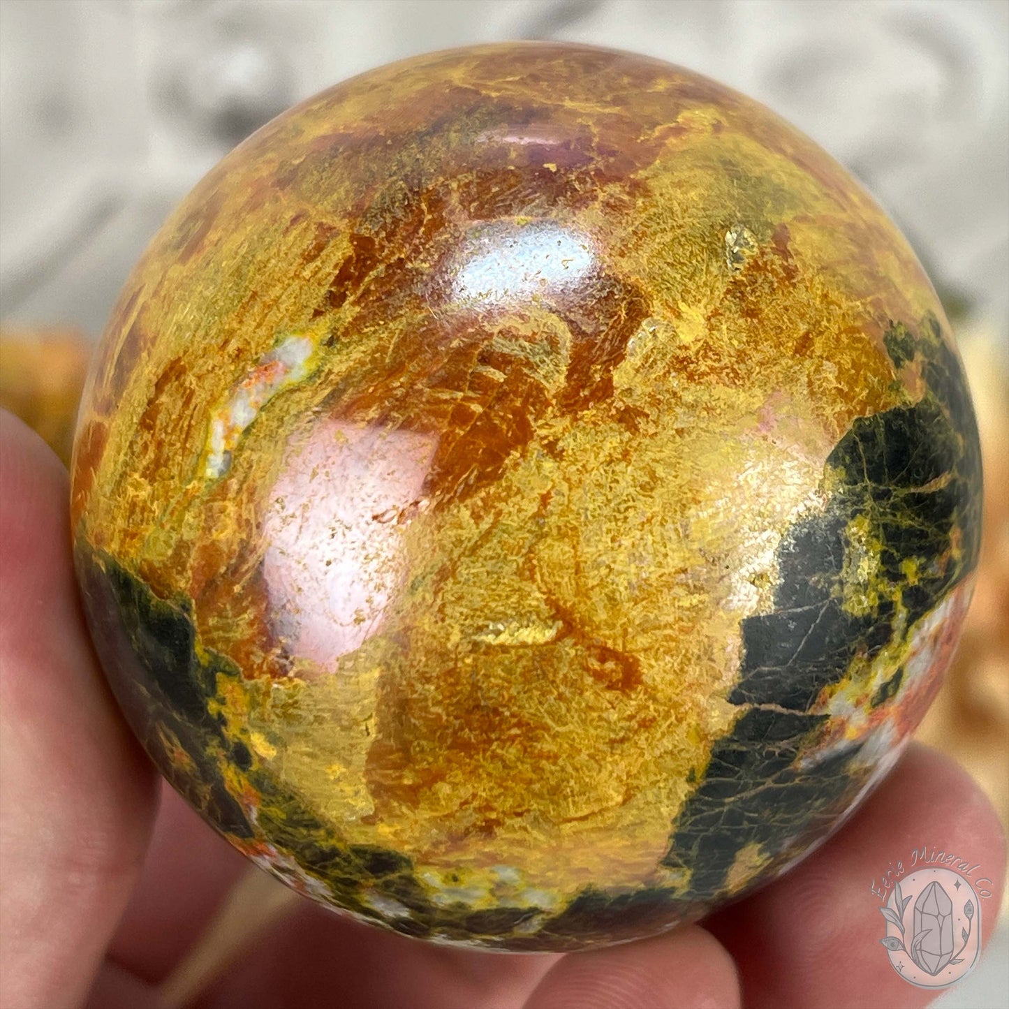 57mm Polished Orpiment and Realgar Sphere