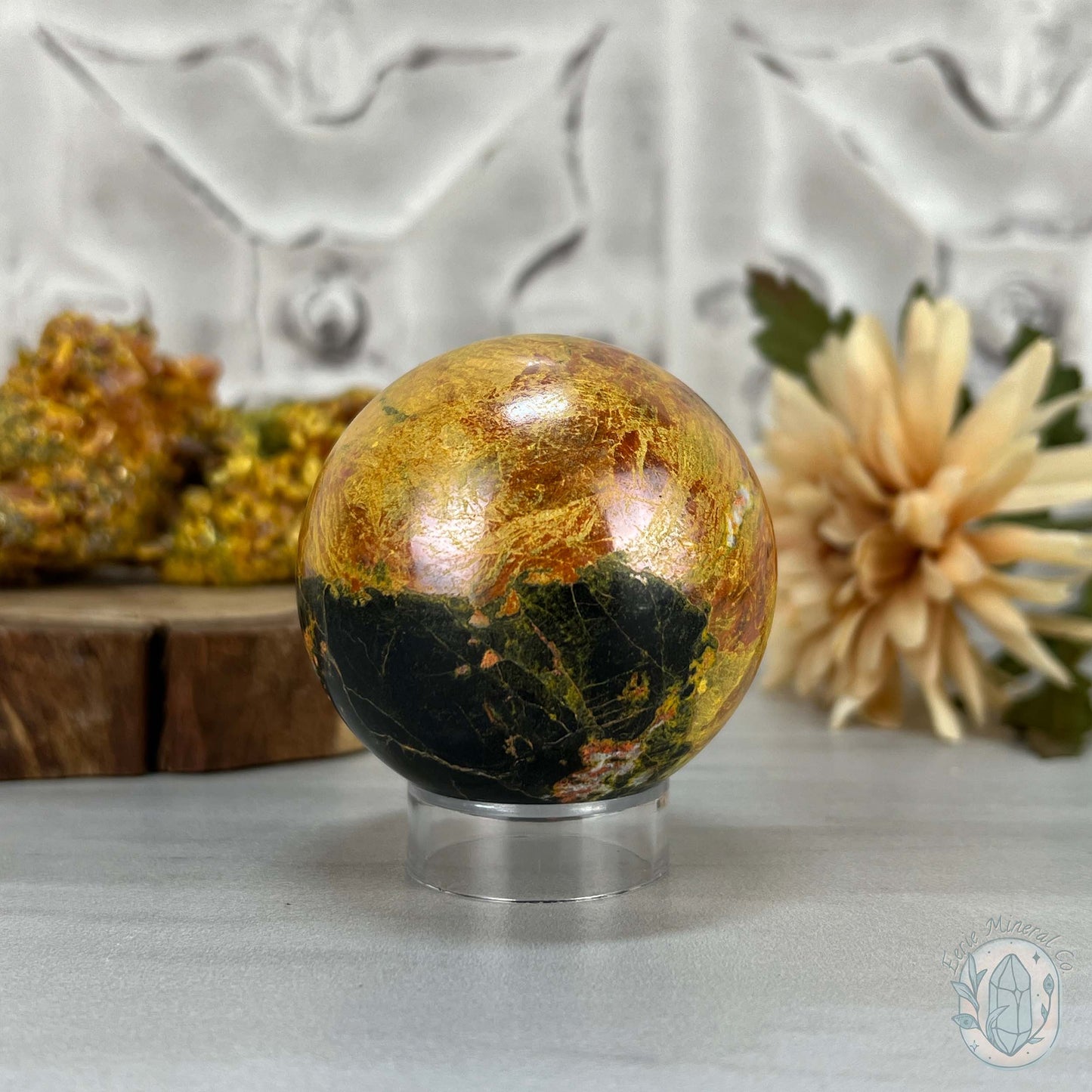 57mm Polished Orpiment and Realgar Sphere