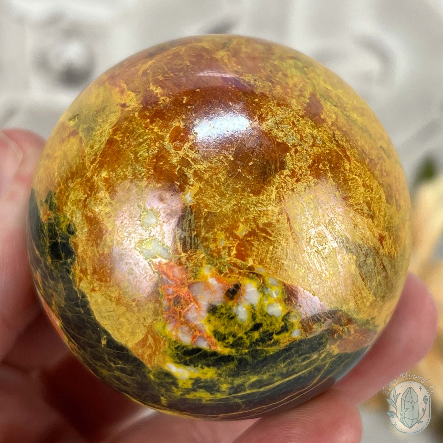 57mm Polished Orpiment and Realgar Sphere